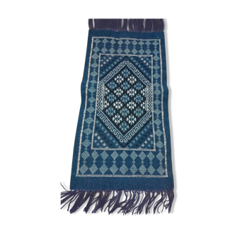 Descent of blue bed in wool 105x55cm