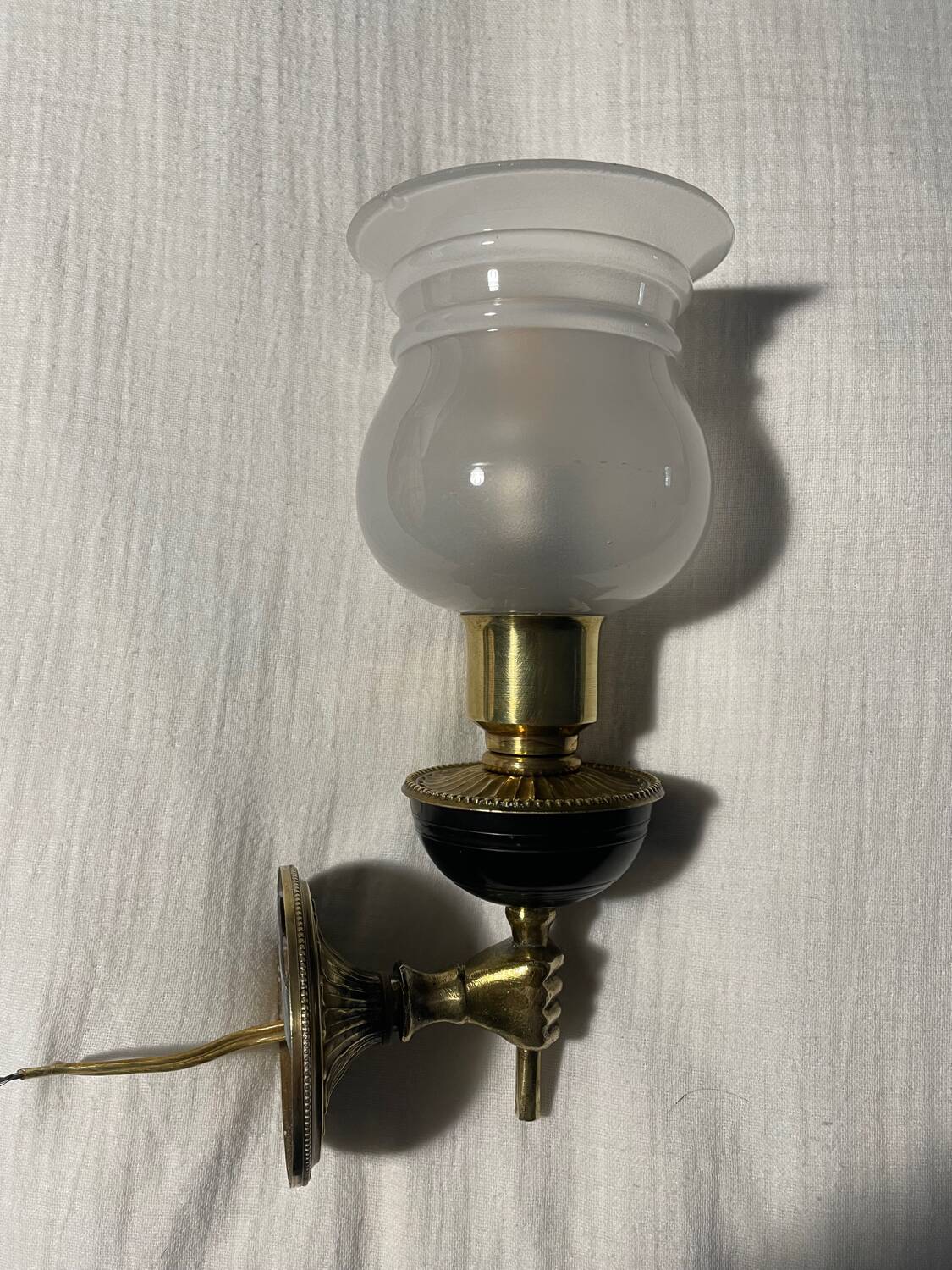 Art deco torchiere wall light