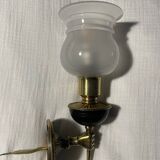 Art deco torchiere wall light