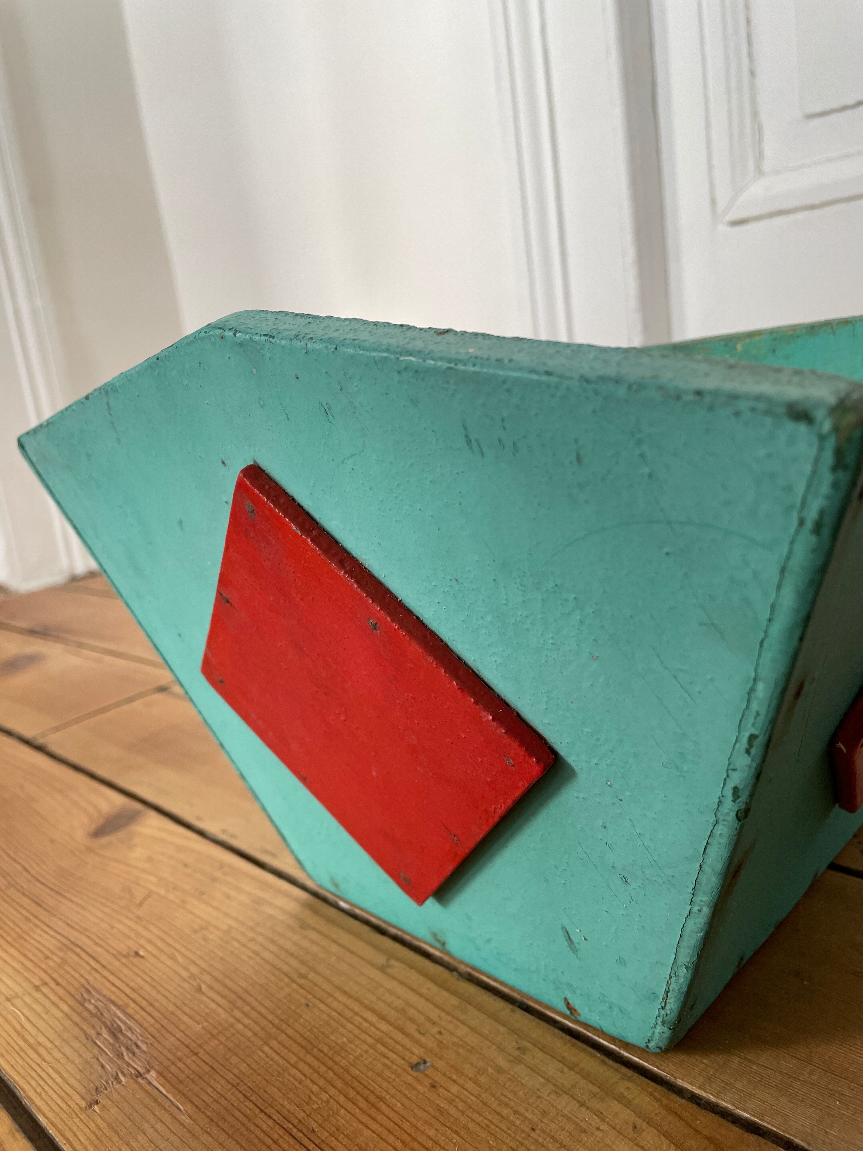 Pair of vintage wooden planters, circa 1950