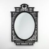 Art Deco Wrought Iron Mirror, France, 1925