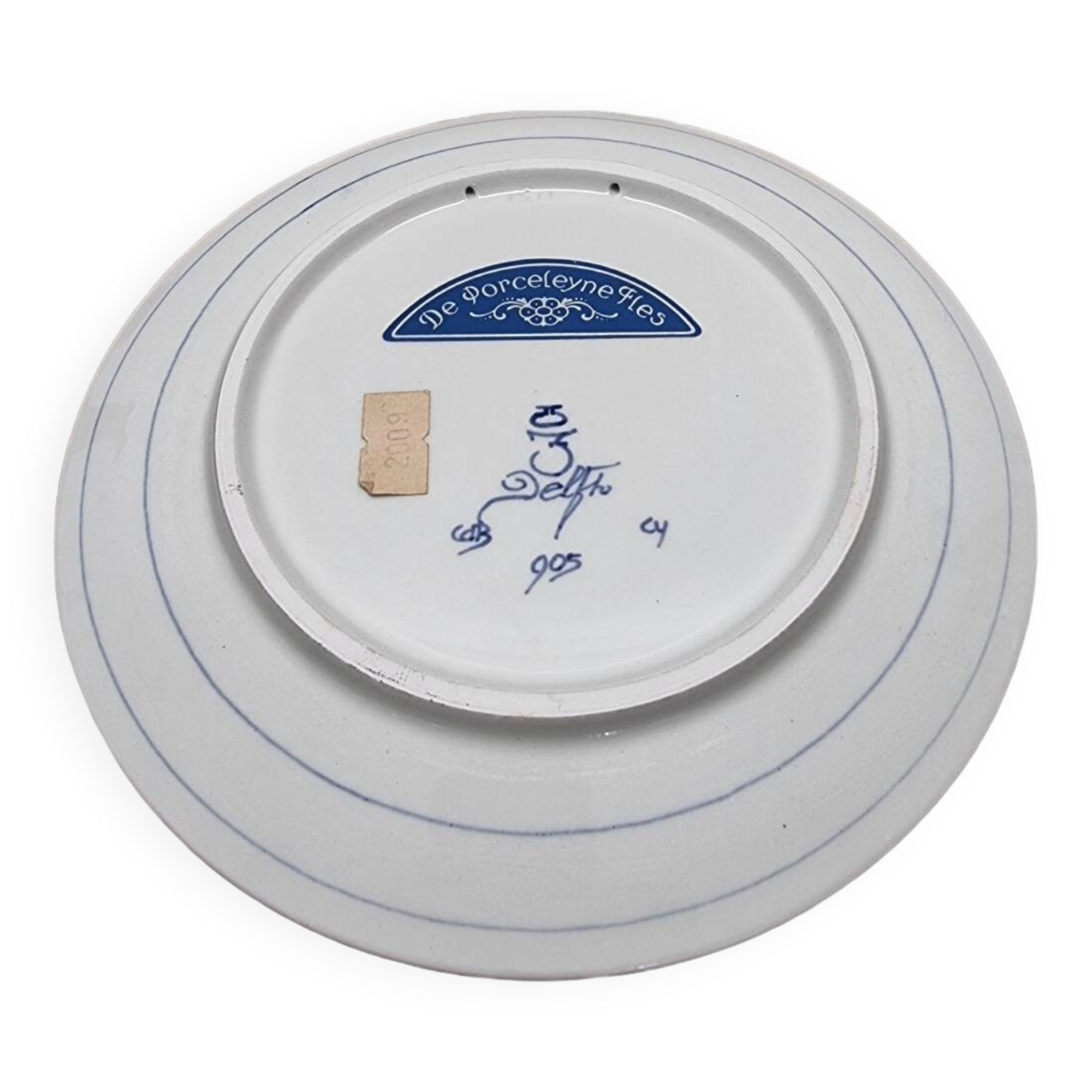 Dutch ceramic Wall Plate by De Porceleyne Fles From 1979