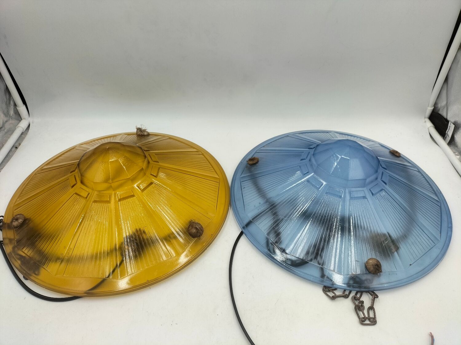 Art Deco glass suspensions