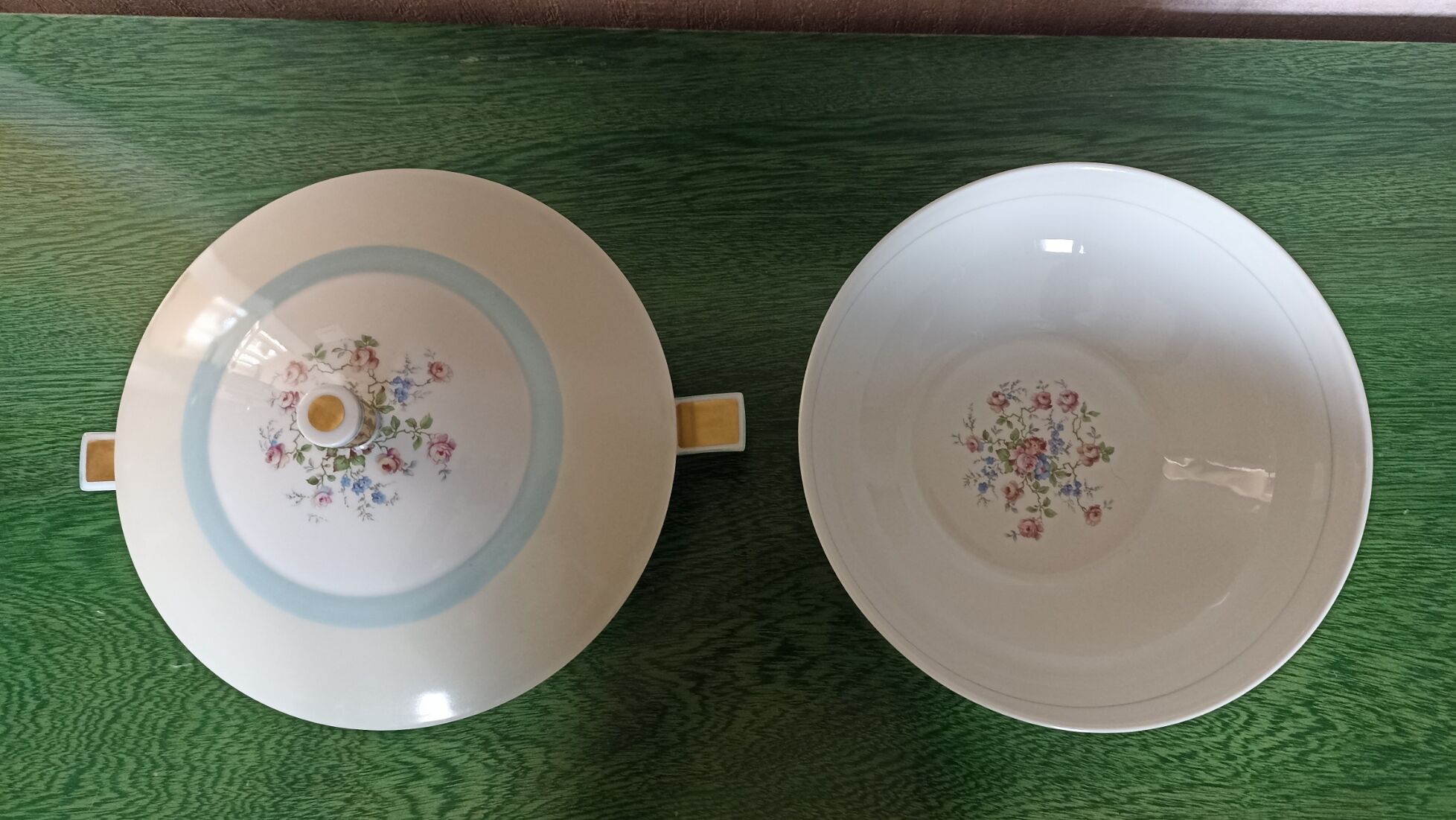 Salad bowl and vegetable Robert Haviland & Le Tanneur