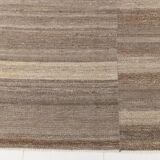 8x10 Brown & Beige Striped Large Kilim Rug, 225x309Cm
