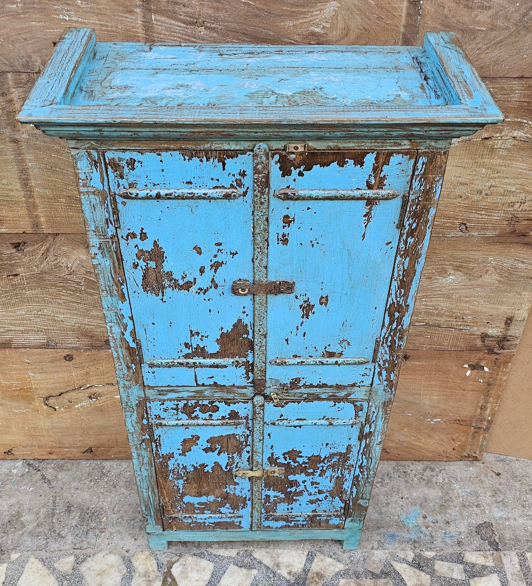 Antique tribal teak sideboard from Burma.