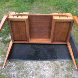 Art deco dressing table with tilting top stamped Sanyas and popot.