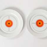 Set of 6 porcelain pieces by Thomas Rosenthal, Eclipse series, 1970s.