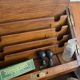 Small wooden mail storage unit