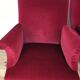 Paire de fauteuils crapaud Napoléon III en velours rouge