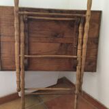 The end XIX wood folding table