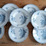 Set of 9 iron earth plates