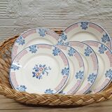 Set 6 Longwy flat plates