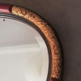 Oval Art Deco mirror