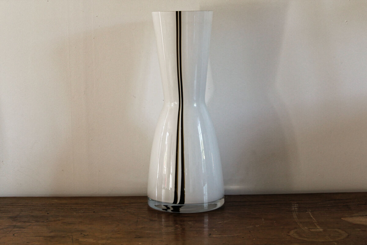 Vintage opaque glass vase