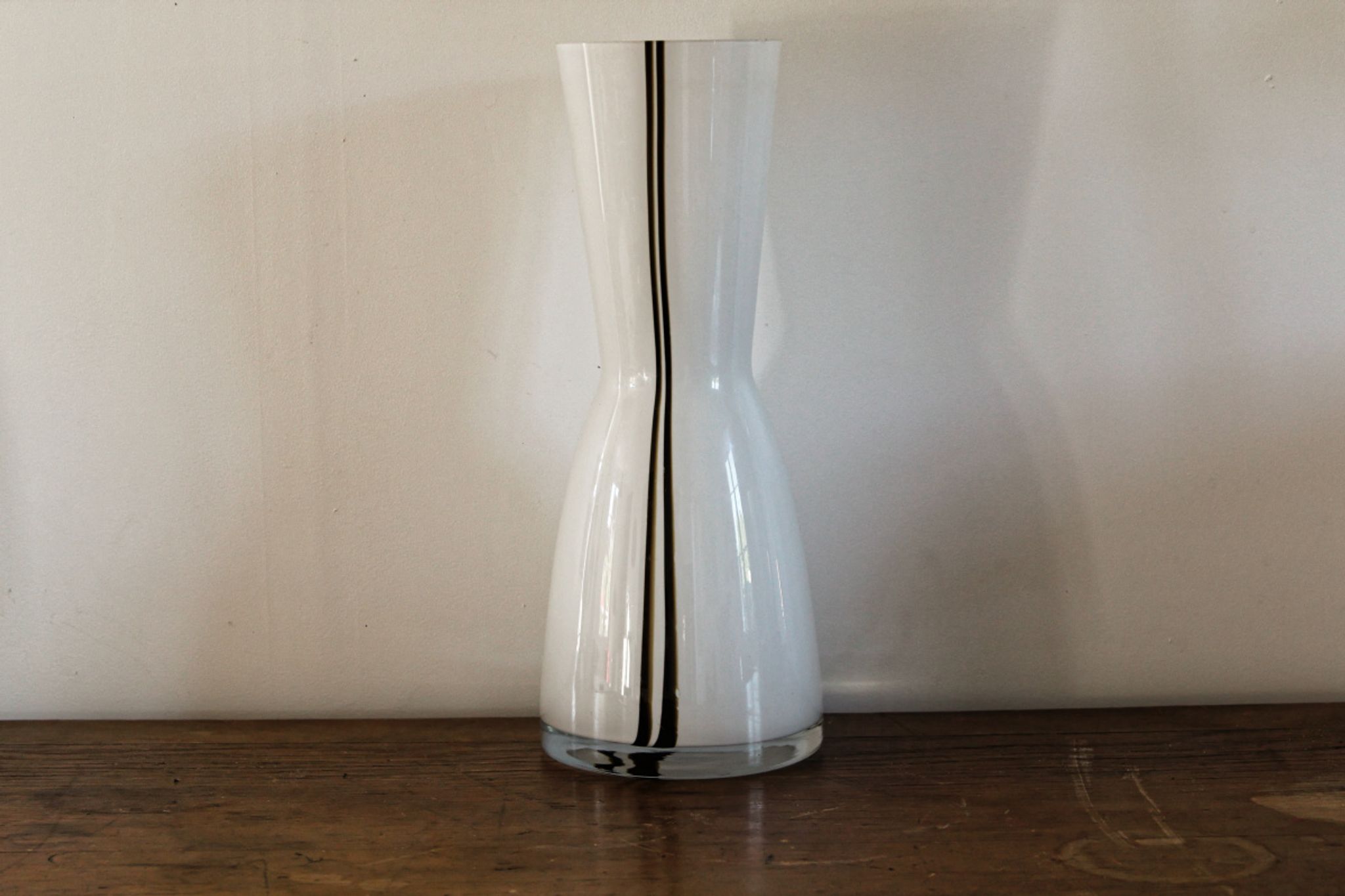 Vase vintage en verre opaque