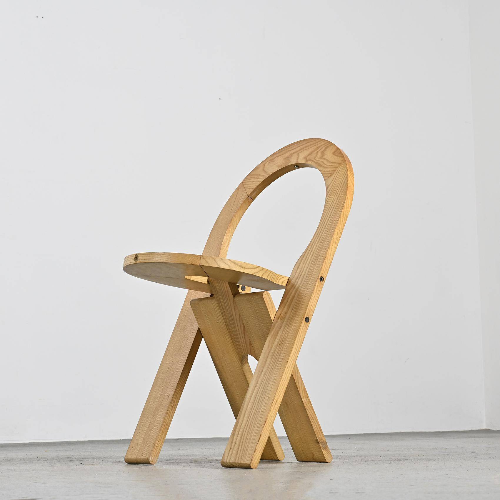 Vintage folding chair by Roger Tallon, Sentou circa 1978