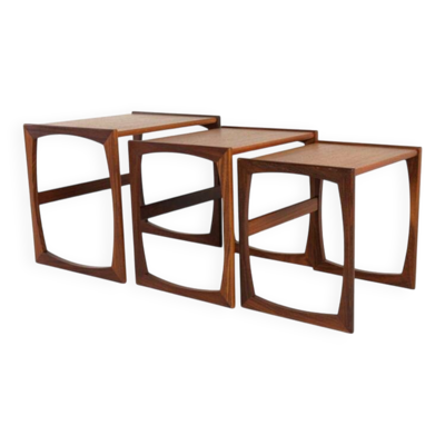 Ensemble de tables gigognes G-Plan 'Cottonfield' - style moderne du milieu du siècle