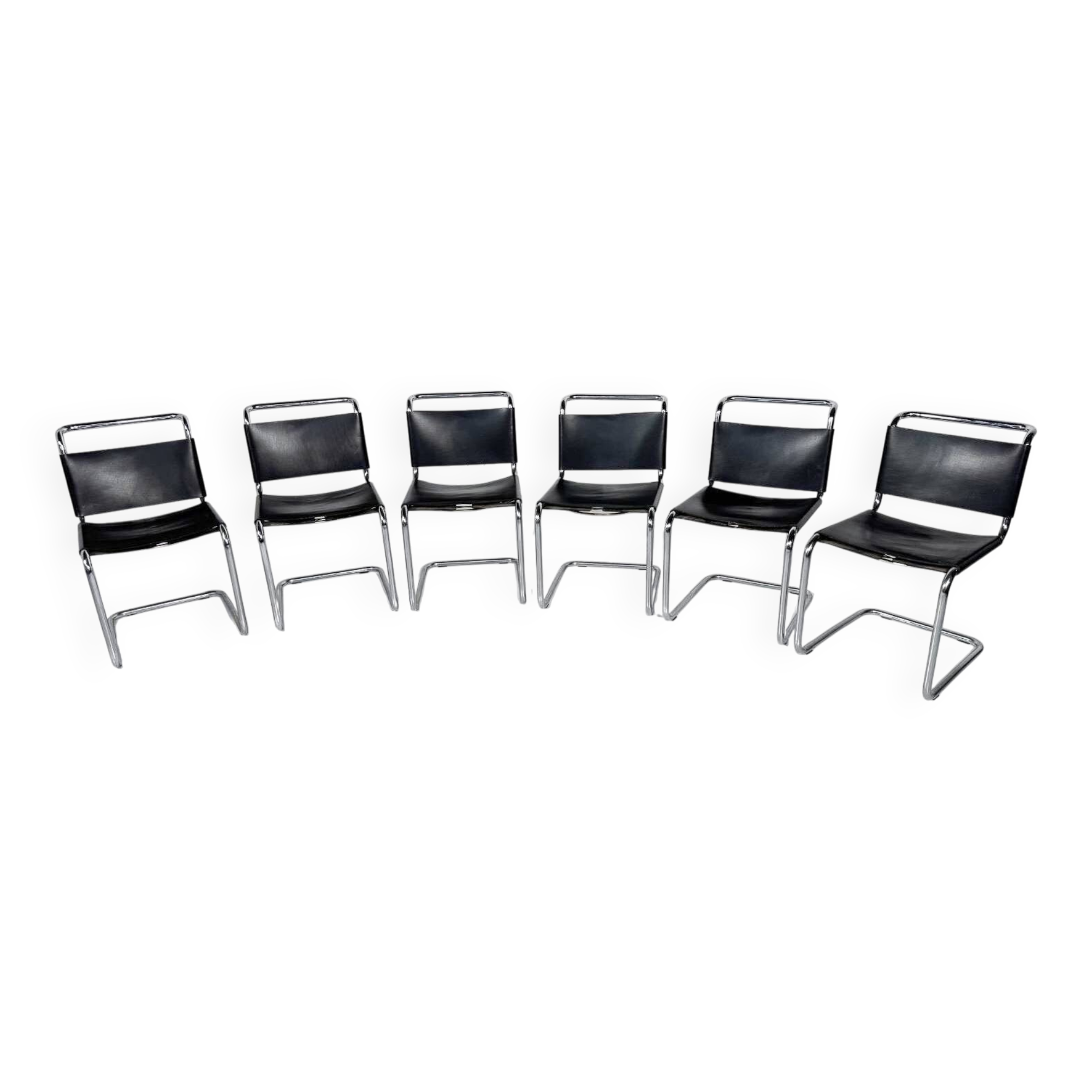 Set of 6 Chairs Model B33 by Marcel Breuer