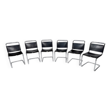 Set of 6 Chairs Model B33 by Marcel Breuer