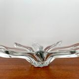 Coupe en cristal signée par art vannes 1950-1970