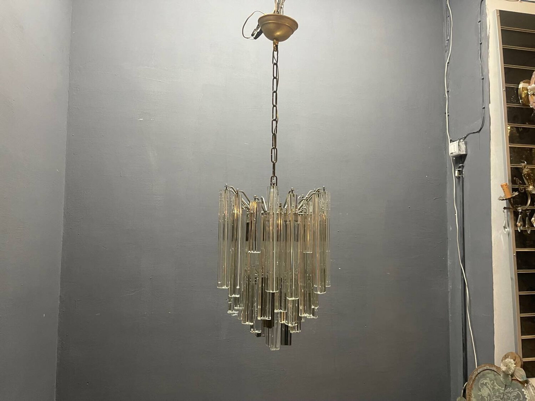Murano Trilobi Chandelier 1970’s 