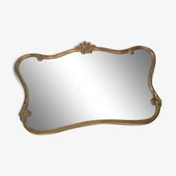 Old gilded wood mirror  123x79cm