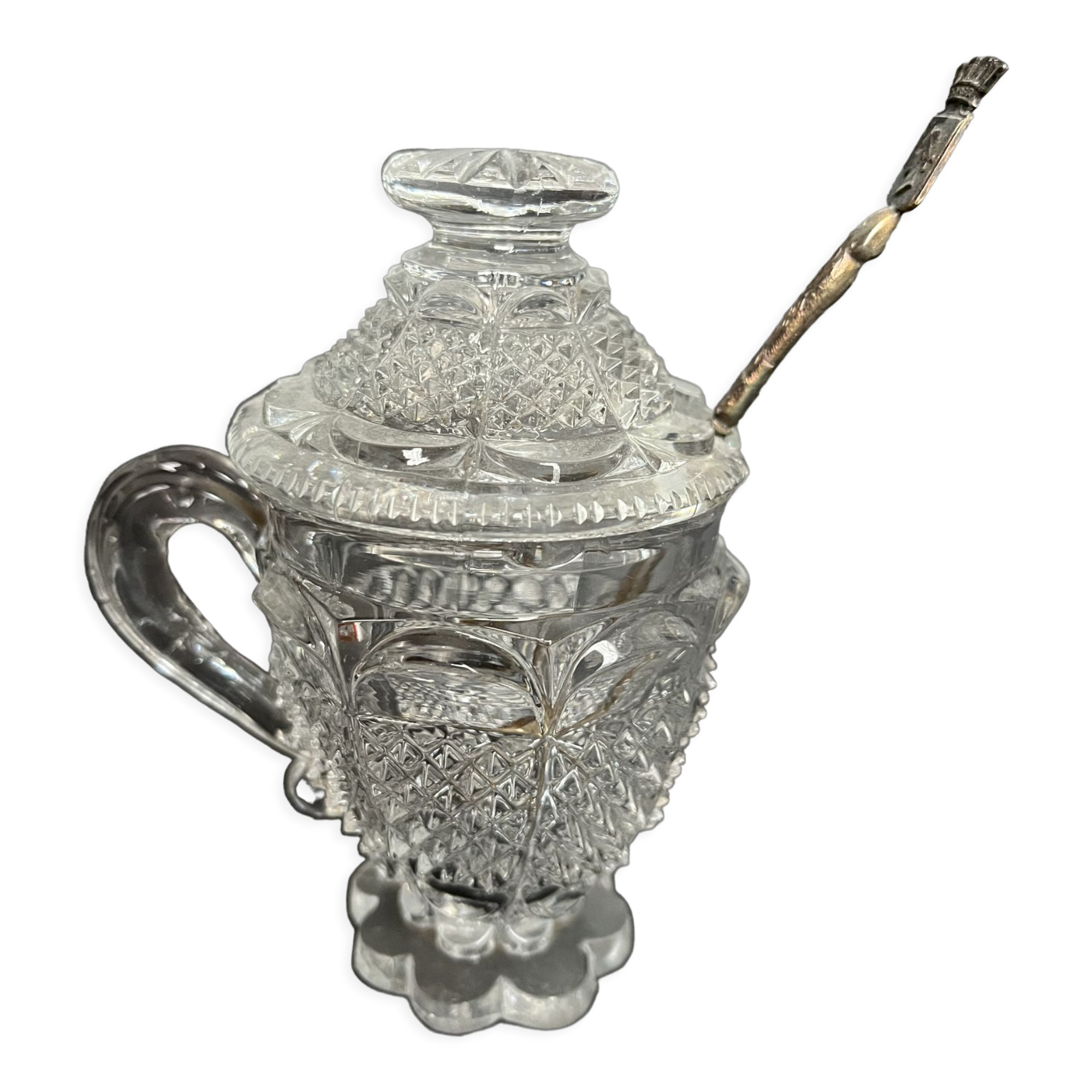 Moulded glass mustard