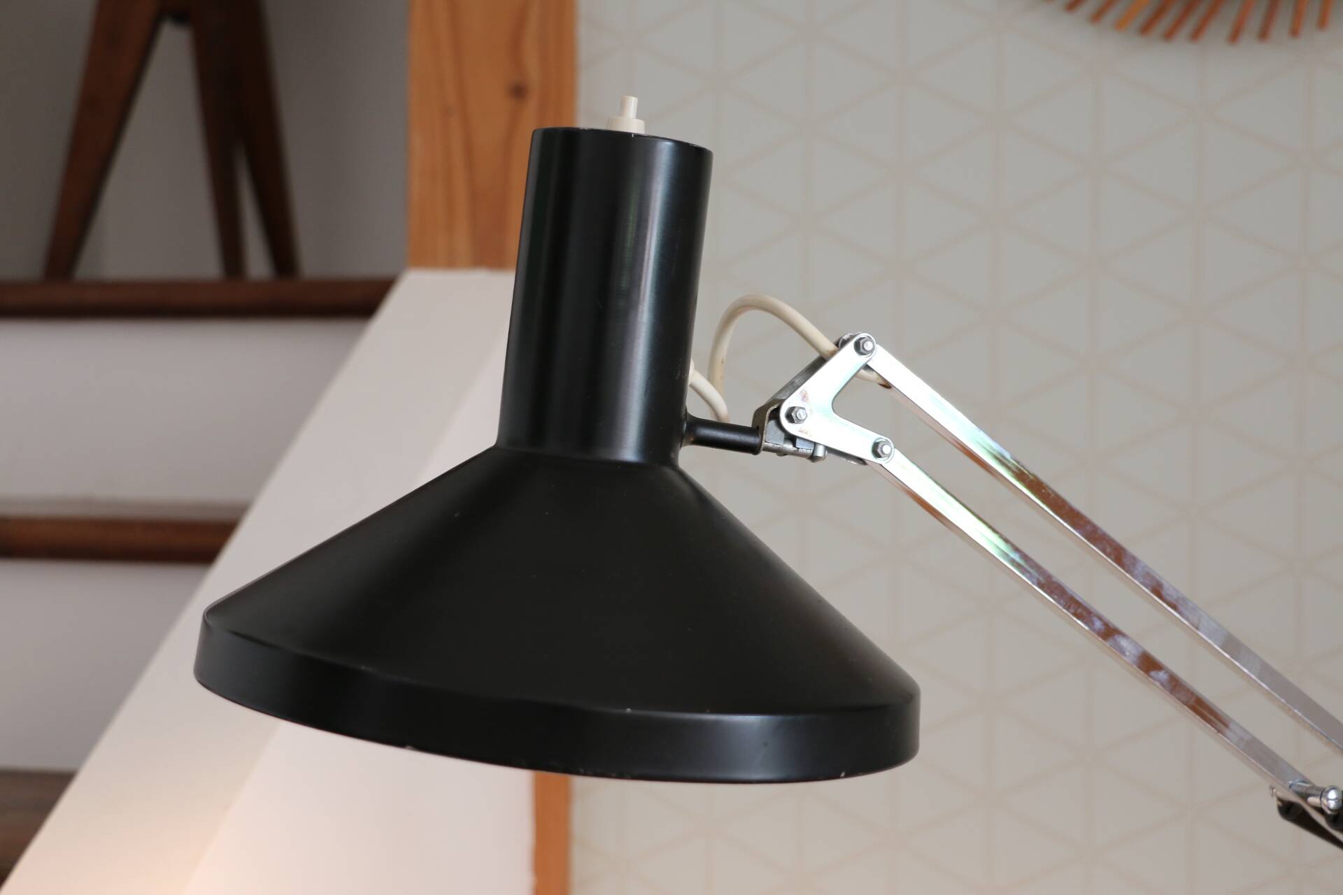 Luxo l1n black clamp lamp jacob jacobsen