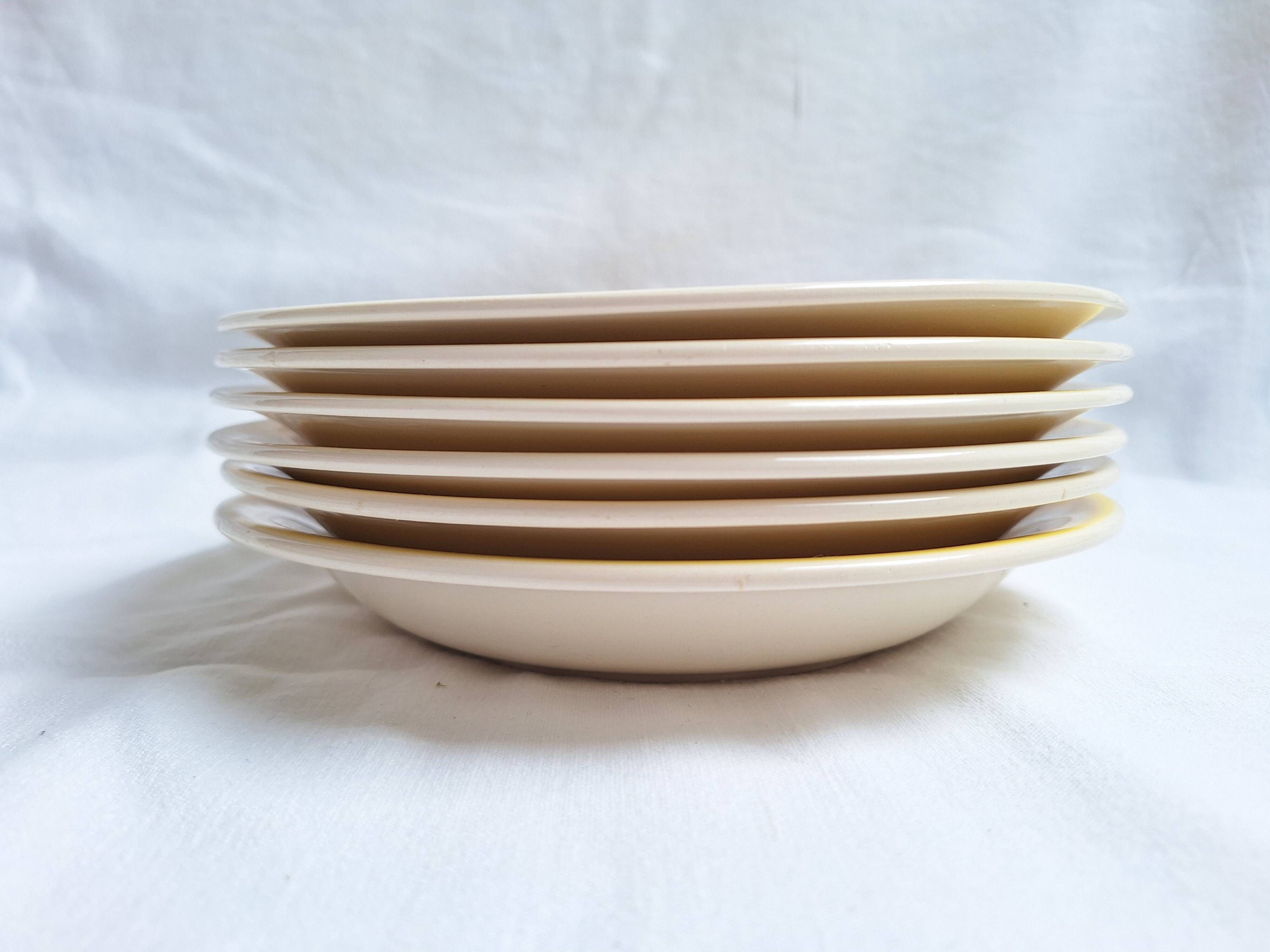 Deep plates or salad plates Villeroy & Boch yellow