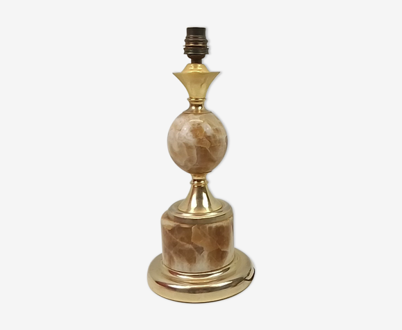 Lamp foot in alabaster and metal 31cm