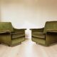 Pair of vintage velvet armchairs – 1960s
