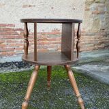 Gueridon side table turned wood
