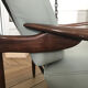 Ensemble de salon en noyer et cuir par Beka1960