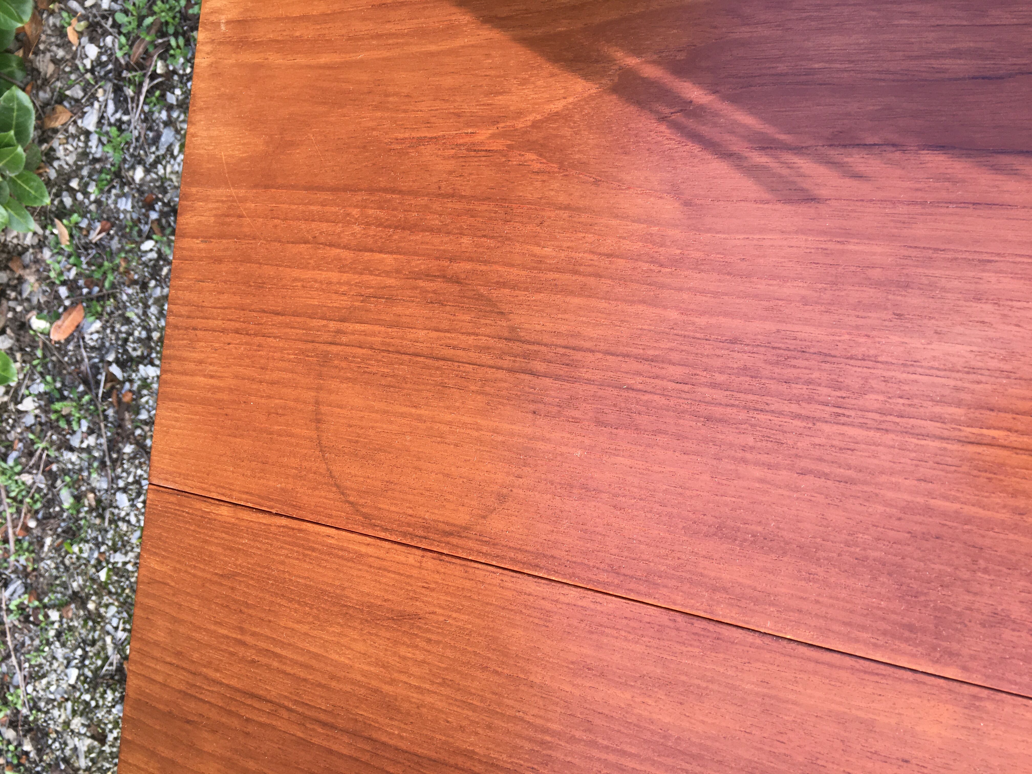 Scandinavian table vintage teak butterfly extension