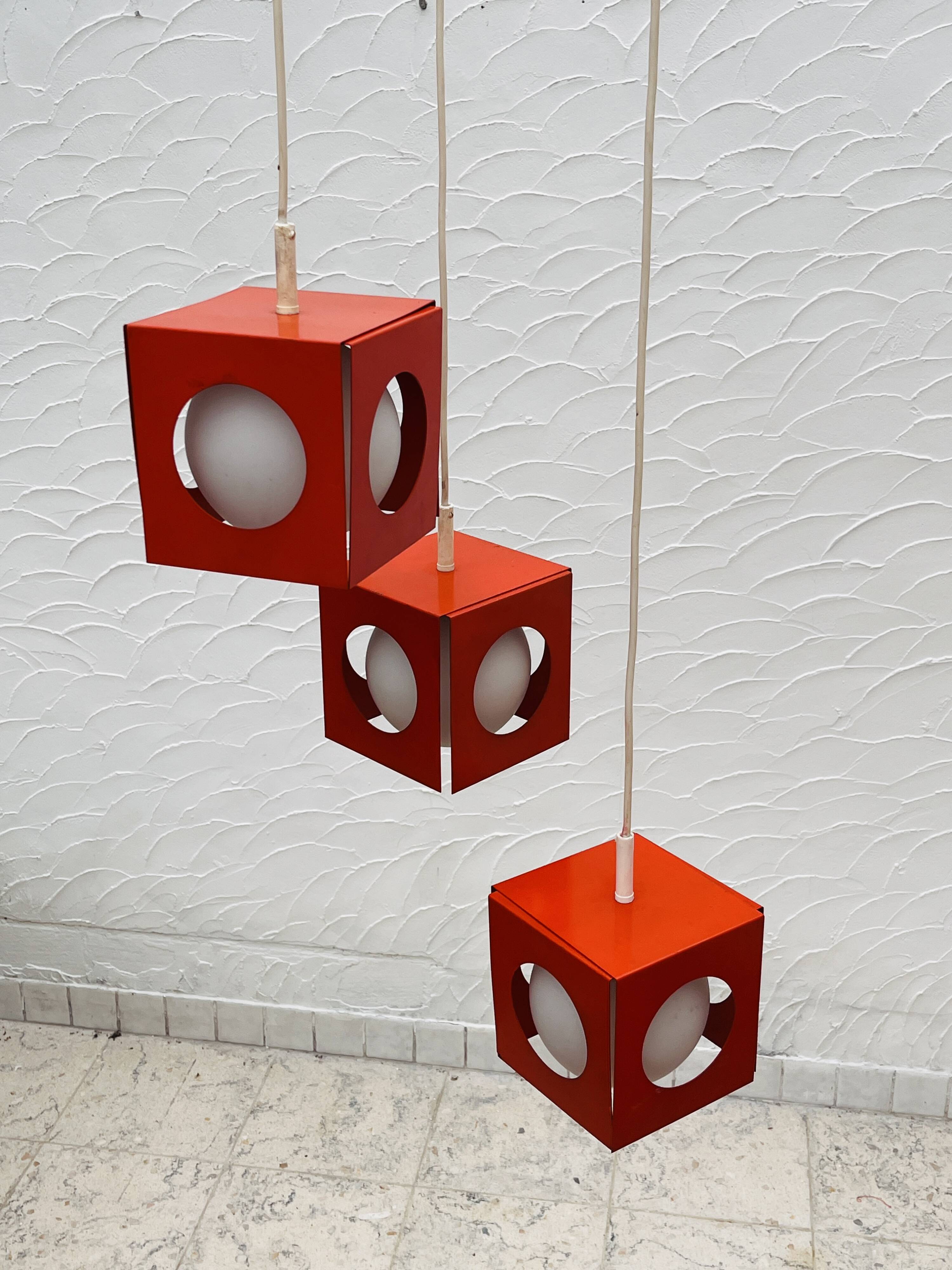 Suspension Space-âge orange