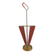 Perforated sheet metal umbrella stand and scoubidou