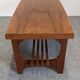 Scandinavian teak coffee table with magazine rack, Sweden circa 1960.