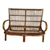 Rattan bench