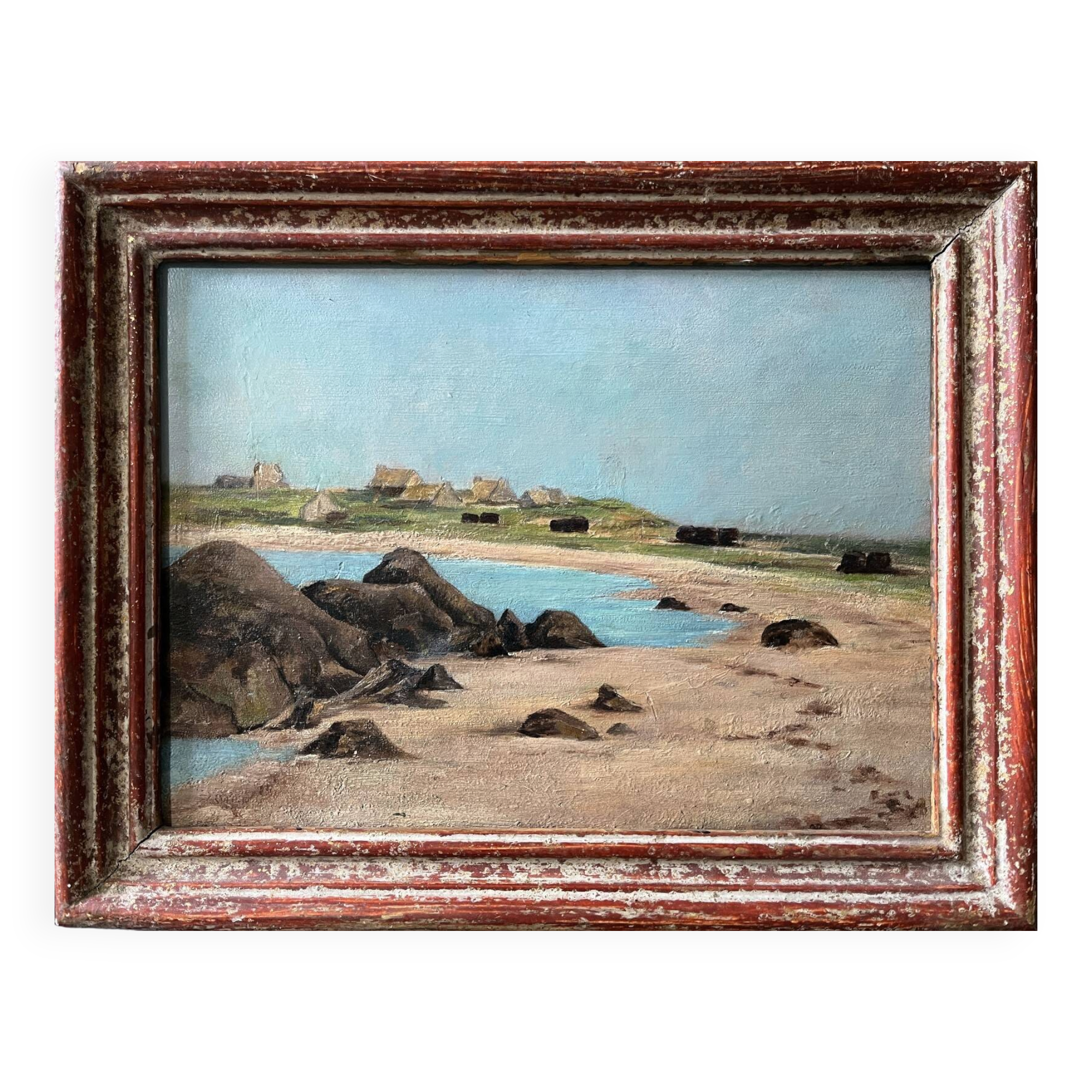 Tableau HSP "Marine" Breton (?) artwork by Alan Hardy 19th century