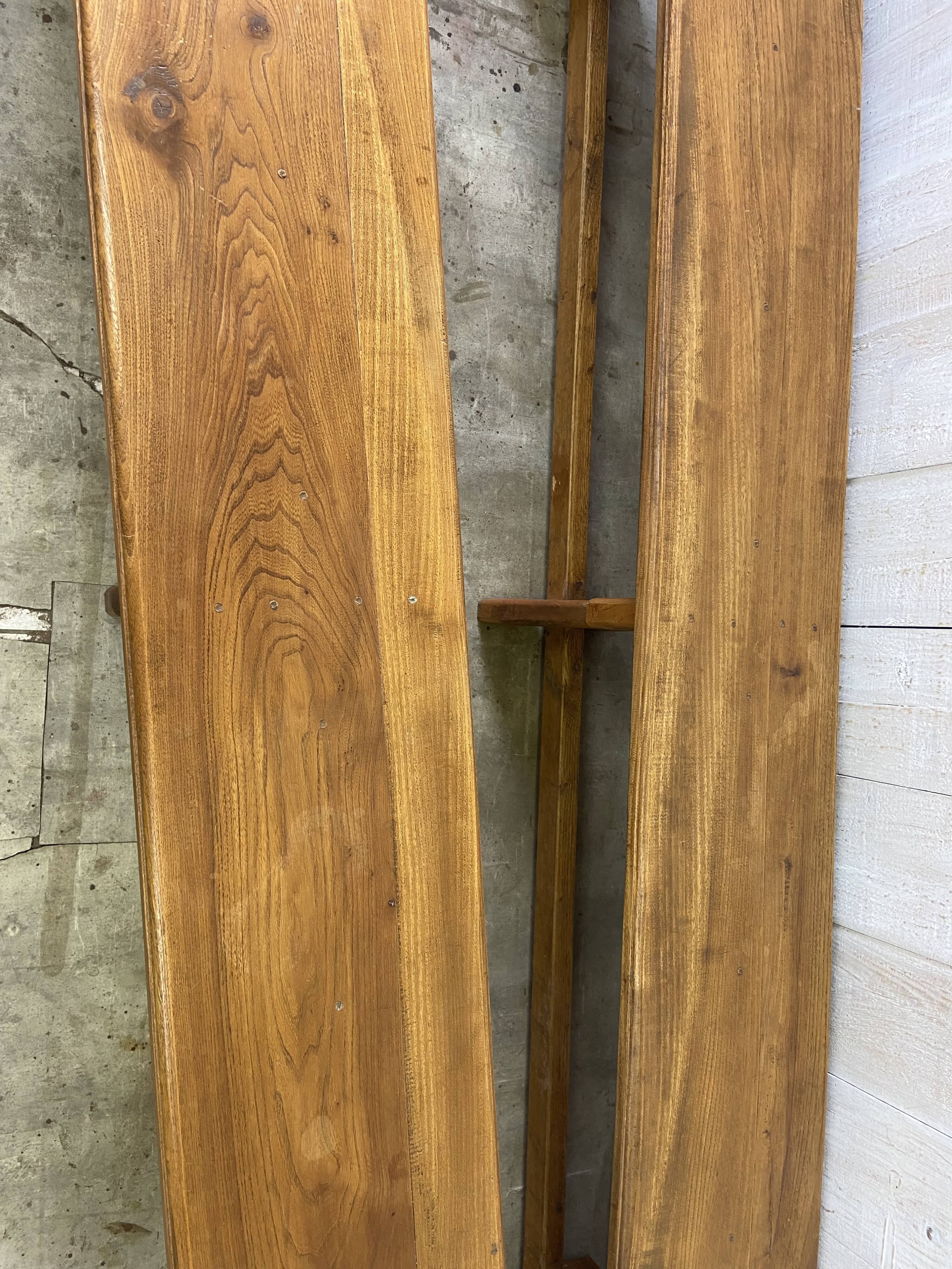 Paire de bancs de ferme 290cm