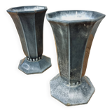 Vases anciens français vases de jardin en fonte émaillée