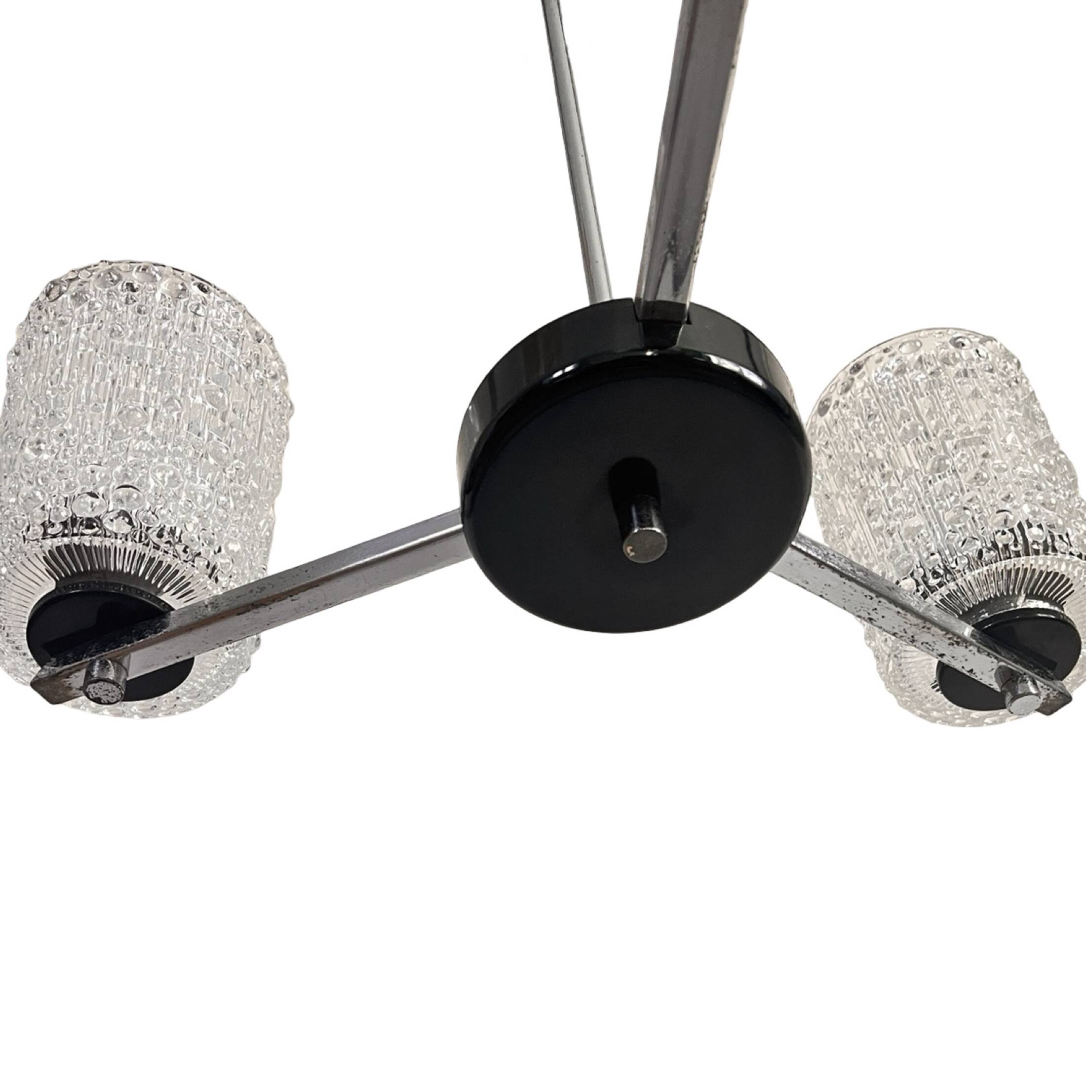 Chandelier, Lidokov type V167-1268, Czechoslovakia, 1970s