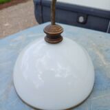 Chandelier with Double White Opalines