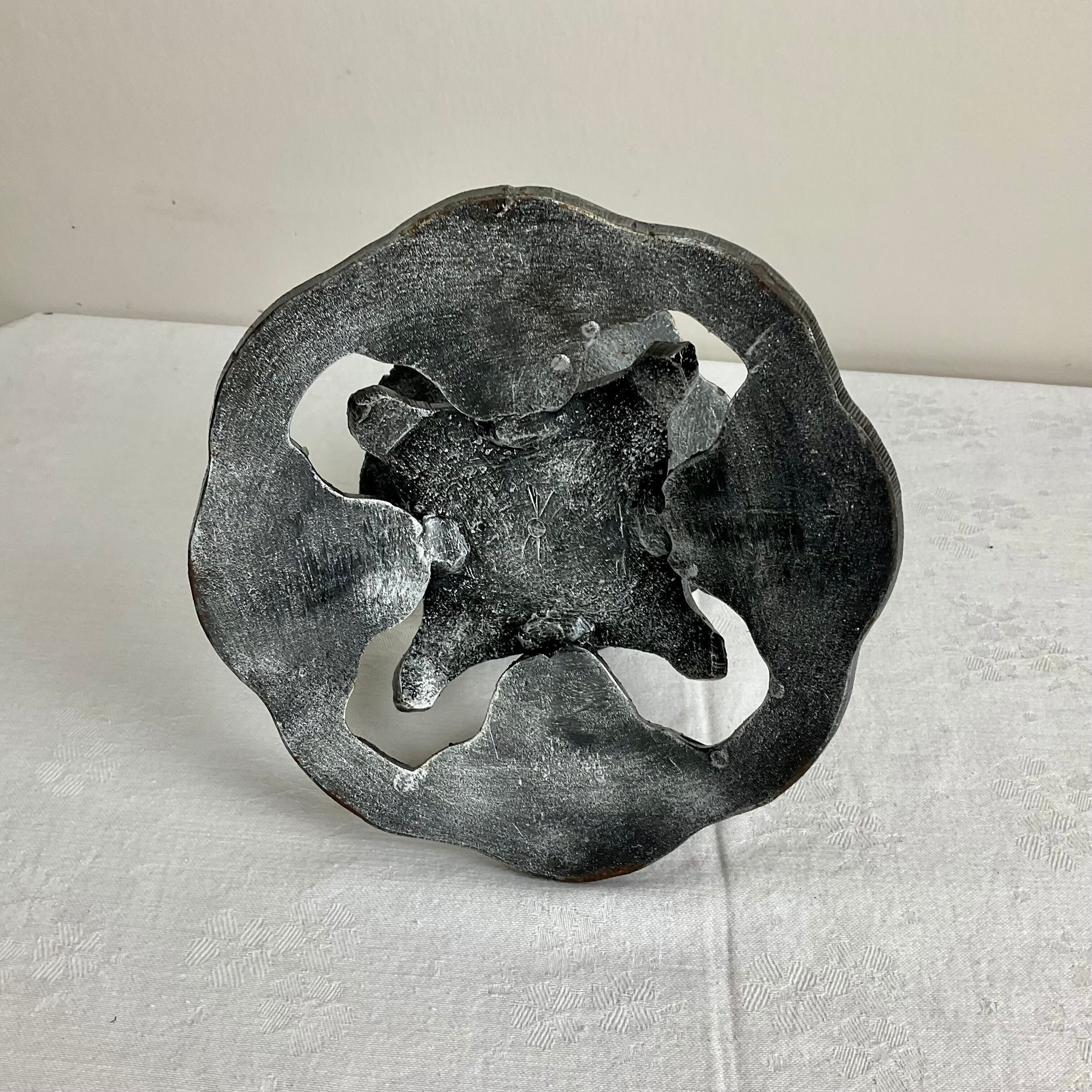 Very massive brutalist style candle holder