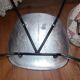 Pair of tulip chairs Pierre Guariche aluminum 1950 type barrel