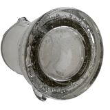 Large stylized glass pitcher