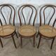 Bistro chairs No. 18 in wood and caning