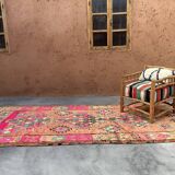 Colorful Boujad Moroccan rug - 162 x 372 cm