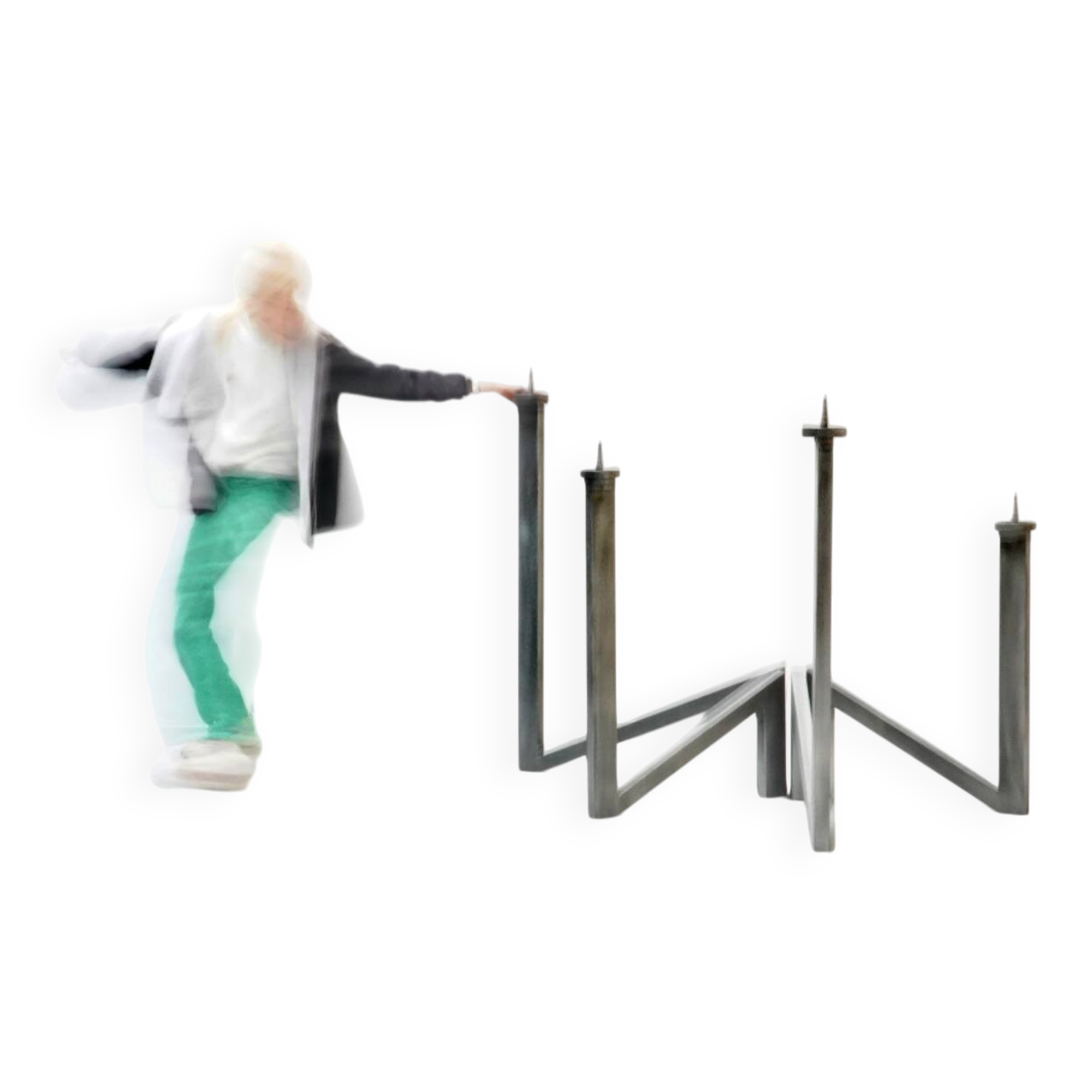Roger Bonduel, Four-Armed Steel Candlestick